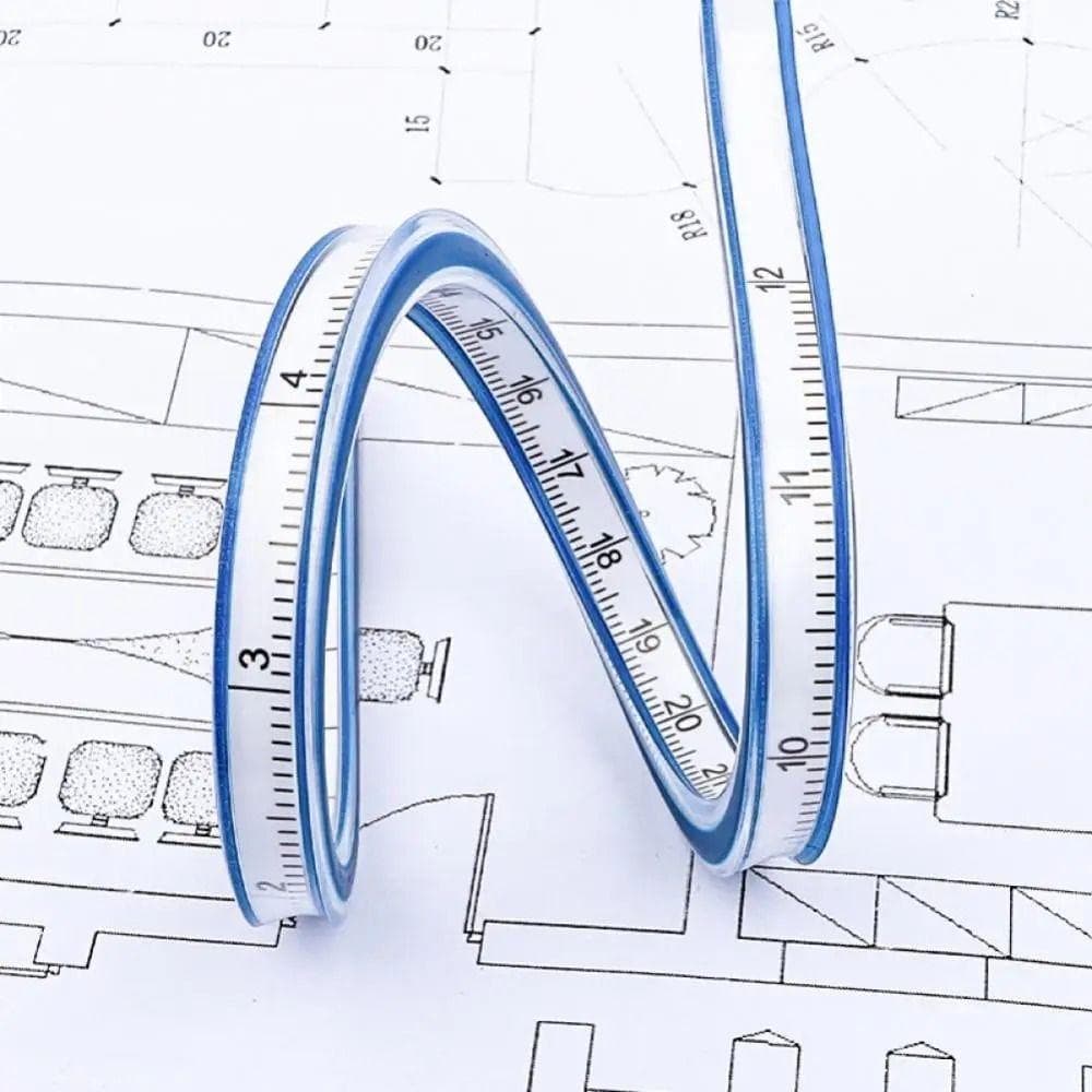 Régua Curva , Flexível Em Forma De Cobra De 30cm 40cm 50cm 60cm De Plástico Profissional