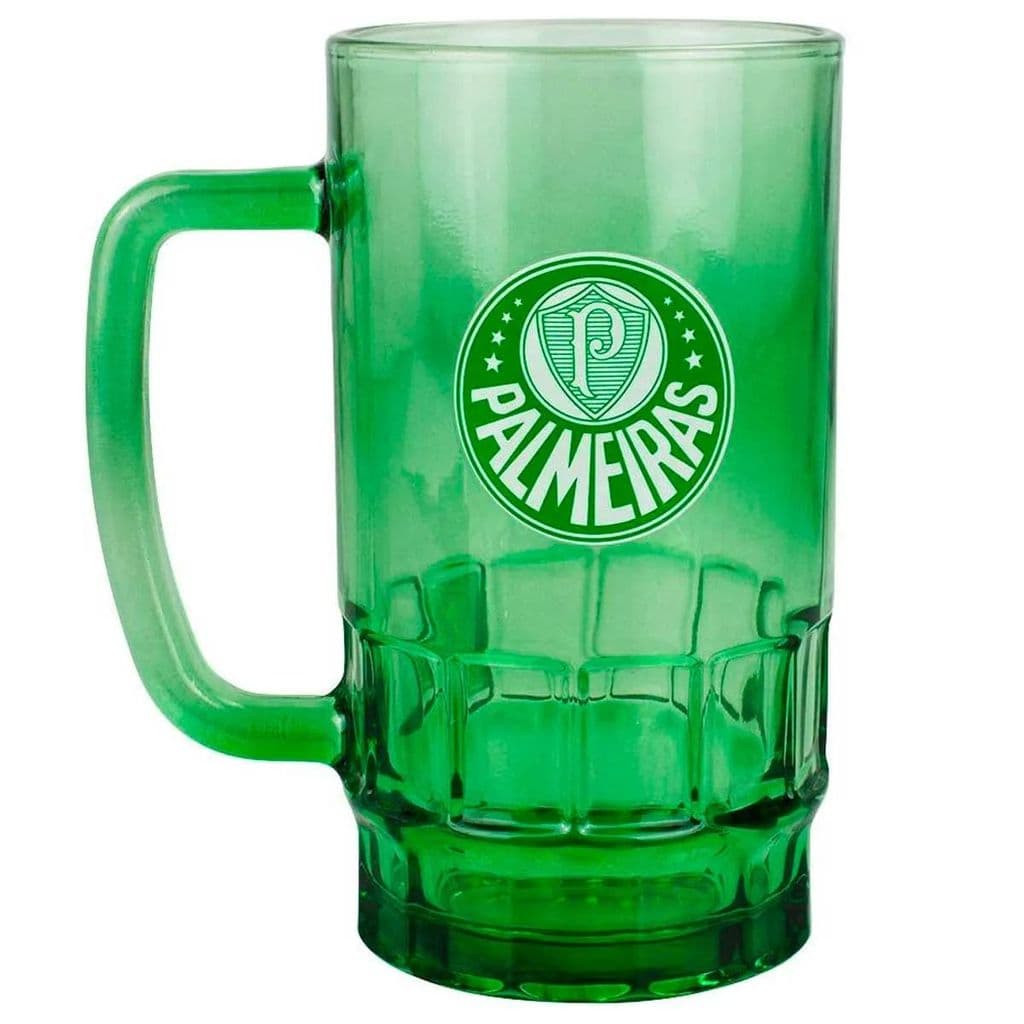Caneca de Chopp Palmeiras 550ml em Vidro - Para o Verdadeiro Torcedor