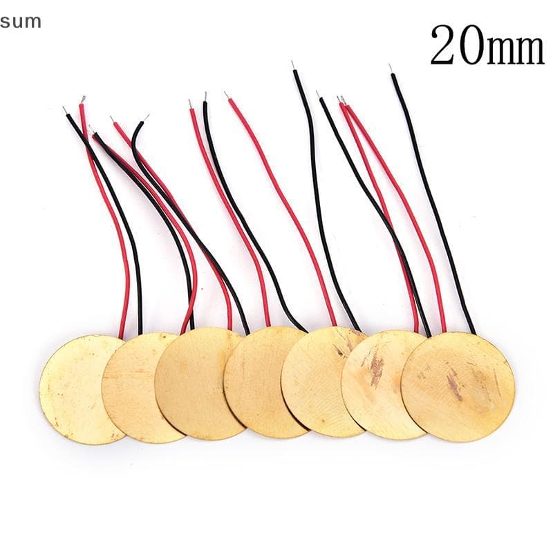 [sum] 6pcs Discos Amplificadores Piezoelétricos Piezos Leva Para Caixa Guitarra Piup Boa Qualidade BR