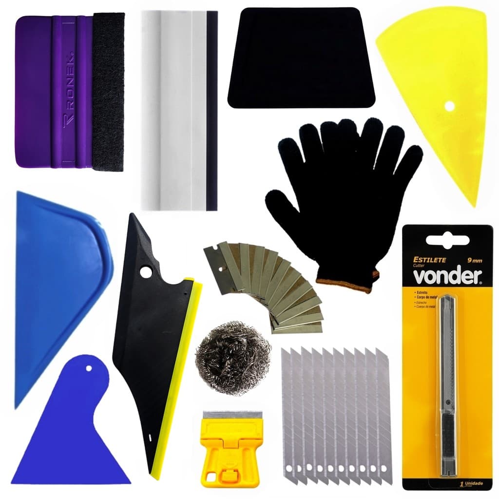KIT ESPÁTULAS PARA APLICAR PELÍCULA INSULFILM PROFISSIONAL