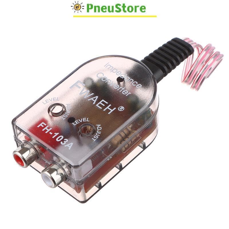 haostone Sinal De Alto-Falante Nível Para Adaptador RCA De Baixo Áudio Do Carro Conversor De Subwoofer A tiu9