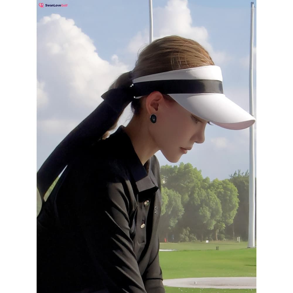 Novo boné de golfe feminino vazio boné superior elástico ajustável pára-sol protetor solar Anti-ultravioleta chapéu espo