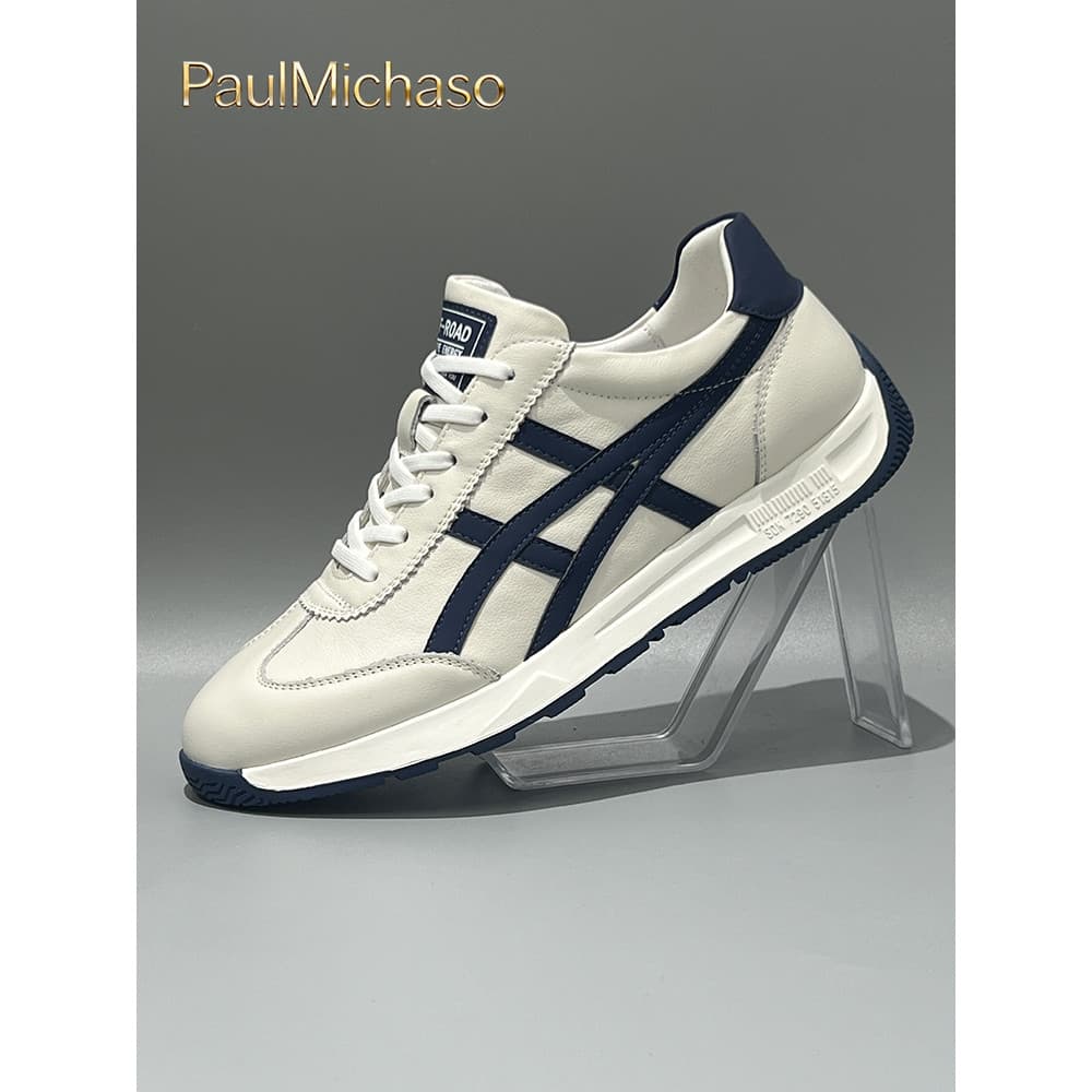 Estação Europeia Sapatos Masculinos 2026 Novo Estilo Outono Sapatos Casuais Esportivos Masculinos Leve Sola Macia Couro