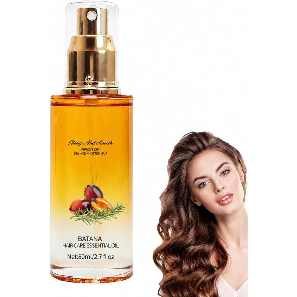 Spray de Óleo Capilar WQKQ, Tratamento Capilar com Jojoba e Manteiga de Karité, Óleo Condicionador Reparador para Cabelo