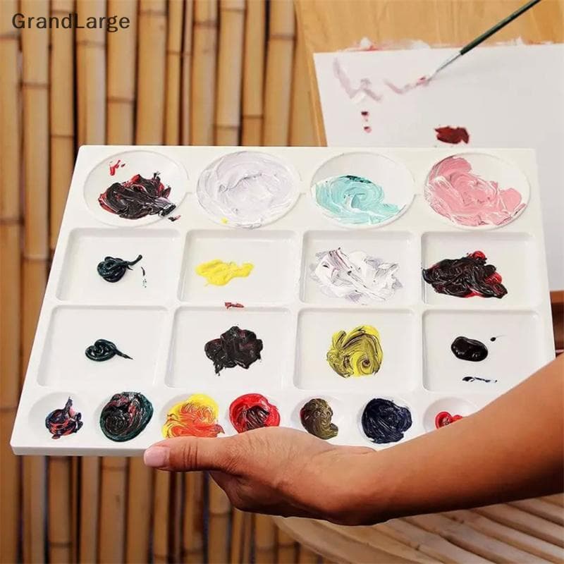 [GrandLarge] 1 Peça Paleta De Coloração De Água Para Pintura A Óleo Crianças Adultos Arte Bandeja De Desenho Acrílico Pa