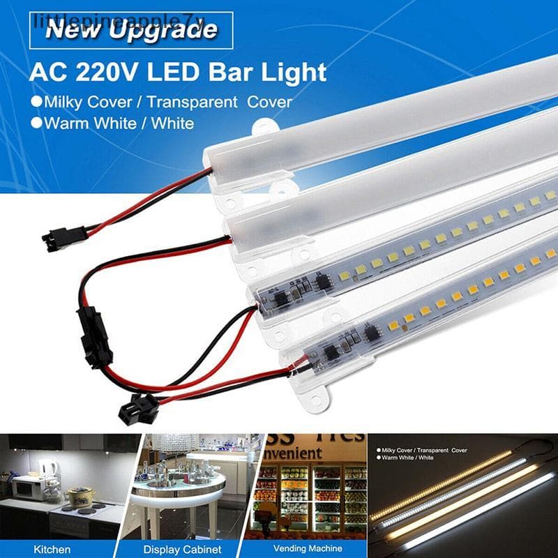 Pequena Barra De Luz LED AC220V De Alto Brilho 2835 , Faixa Rígida De 30 Cm/40 Com 72 LEDs [COD]