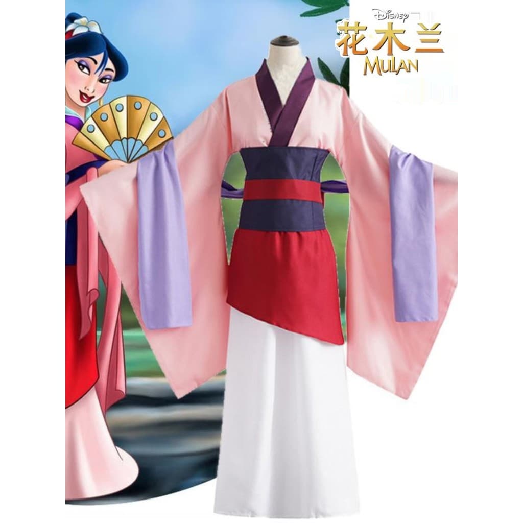 Novo adulto mulan princesa traje Halloween Disney mulan cos Hanfu evento traje