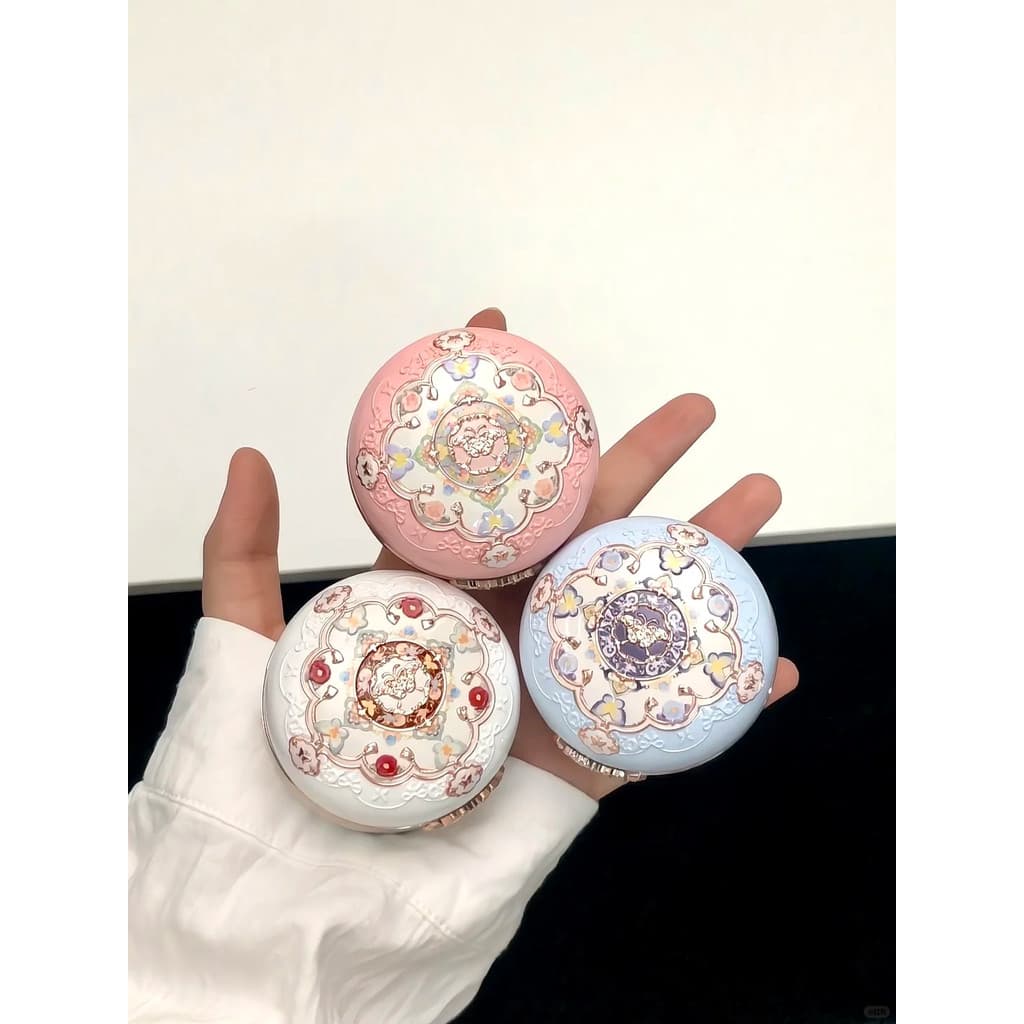 Flor sabe borboleta nuvem ombro duas cores Blush Bonnie jardim unicórnio contorno de alto brilho três em um cor de expan