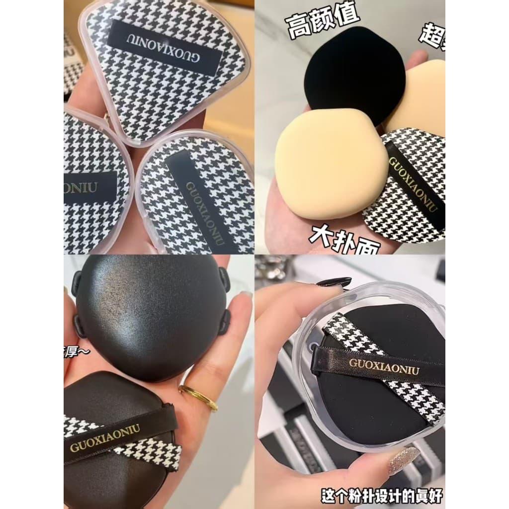 Faixa completa Guo Xiaoniu Houndstooth Marshmallow almofada de ar Puff molhado seco dupla utilização base líquida dedica
