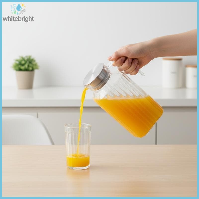 Jarra De Suco De Água Para Armazenamento , Garrafa Transparente De Plástico Armazenar Sucos Frescos E Bebidas Cozinha ,