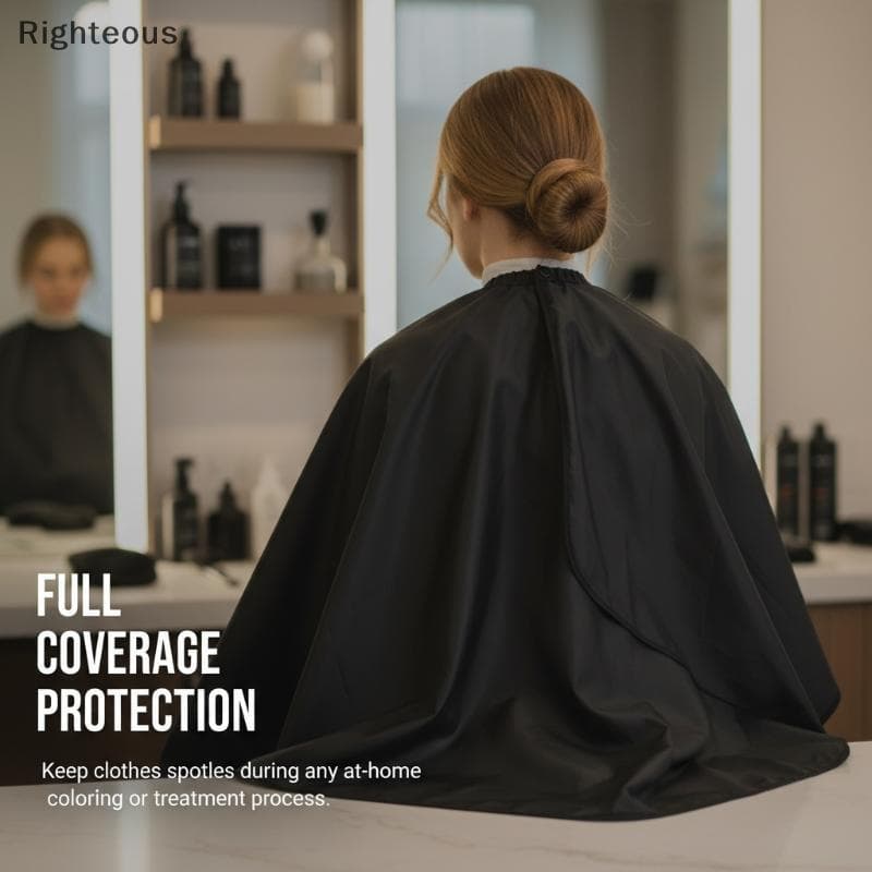 Rightrous Colar De Corte De Cabelo À Prova Dwaterproof Água Coloração Capa Barbeiro Pano Cabeleireiro Tintura Vestido Pe
