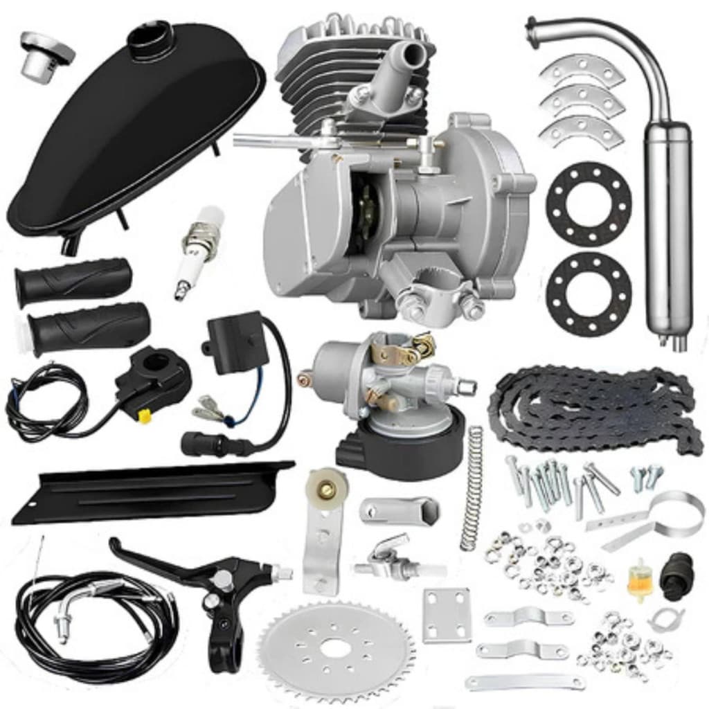 Kit Completo Motor Bike Bicicleta 80CC Preto ou Prata  O mais Potente - Envio Imediato