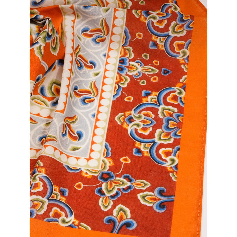 Cool Pa x Dunhuang Mogao Cave Reprodução Shengtang Asai Lenço Lenço Quadrado de Algodão Puro Lenço Grande Retro Absorven