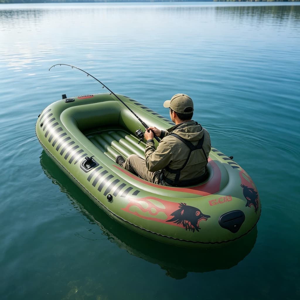 Barco inflável barco de borracha engrossado barco de assalto Hoverboat resistente ao desgaste caiaque barco de pesca pes
