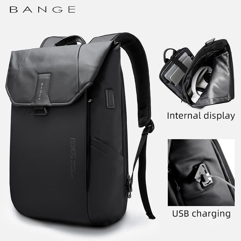 BANGE novo estilo mochila masculina mochila de negócios computador saco de escola estudante universitário mochila atacad