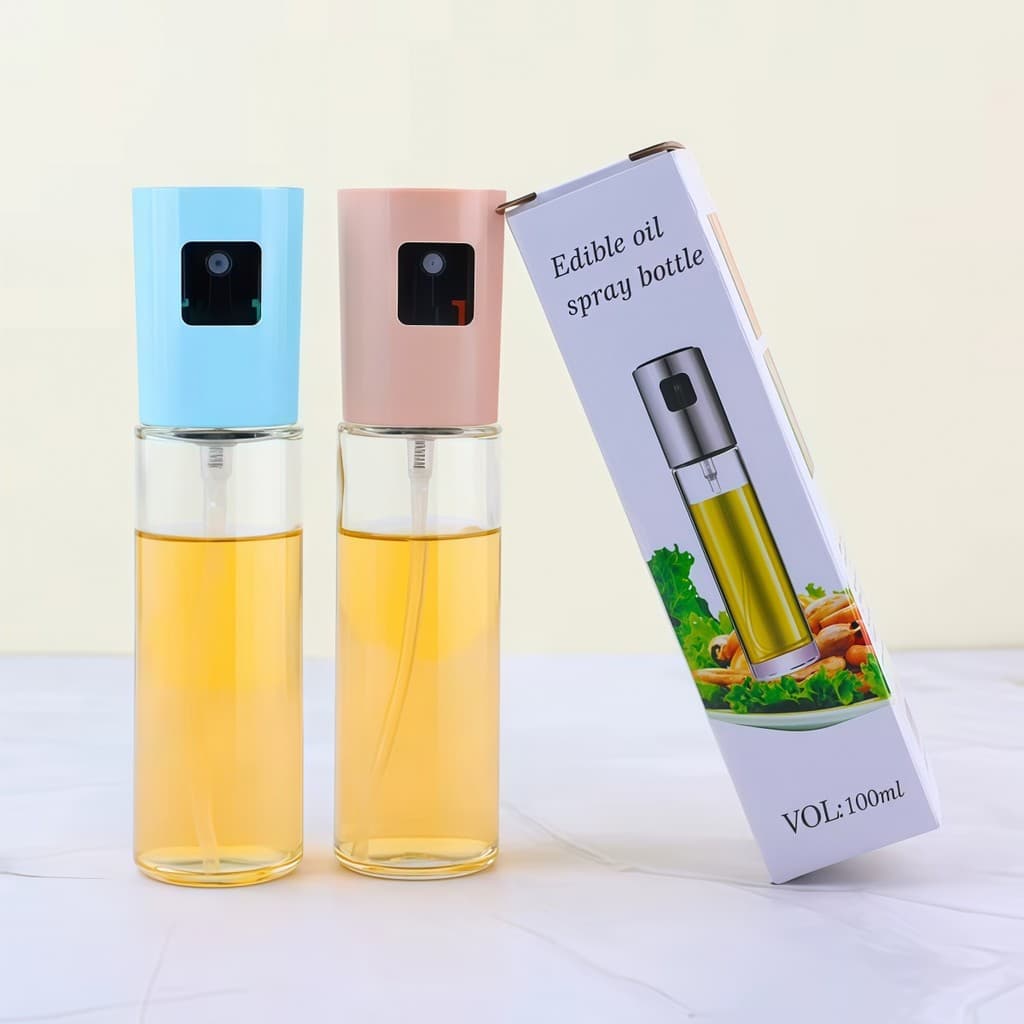 Pulverizador Porta Azeite Vinagre Dispenser 100ml ABS e Vidro P.HQ