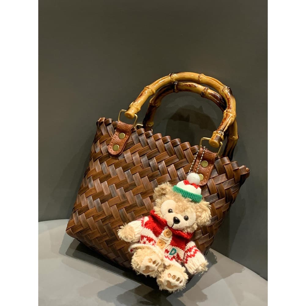 bolsa transversal feminino Bolsa Bolsa feminina novo estilo Retro Rattan bolsa de palha de bambu artesanal sacola de bam