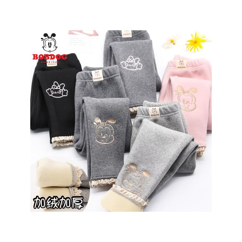 Babudou meninas velo-forro engrossado Leggings outono inverno quente exterior Wear moda bebê menina calças de algodão cr