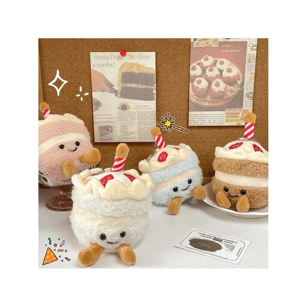 Bolo de aniversário boneca brinquedo de pelúcia engraçado bolo Muppet bonito divertido pingente presente de aniversário