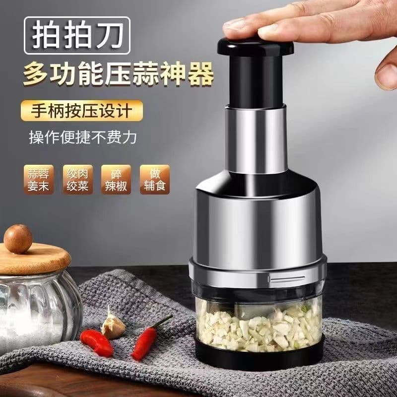 Alemão Papa Faca Prensa Alho Aço Inoxidável Corte de Legumes Multifuncional Suprimentos de Cozinha Libra Corte de Alho C