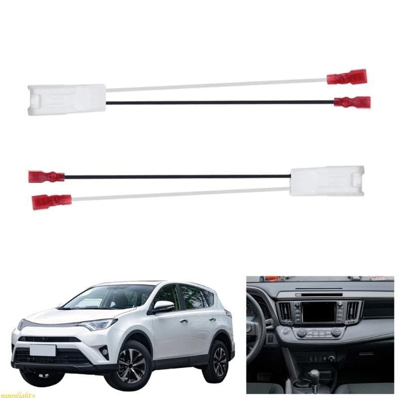 moonlighty 2pcs 4pcs Adaptador Fio Plugue Frontal Alto-Falante Carro