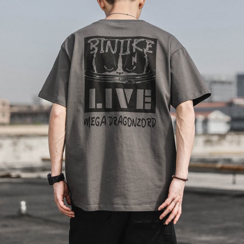 Verão puro algodão americano Retro All-Match manga curta camiseta masculina solta gordurosa tamanho grande ins Street We