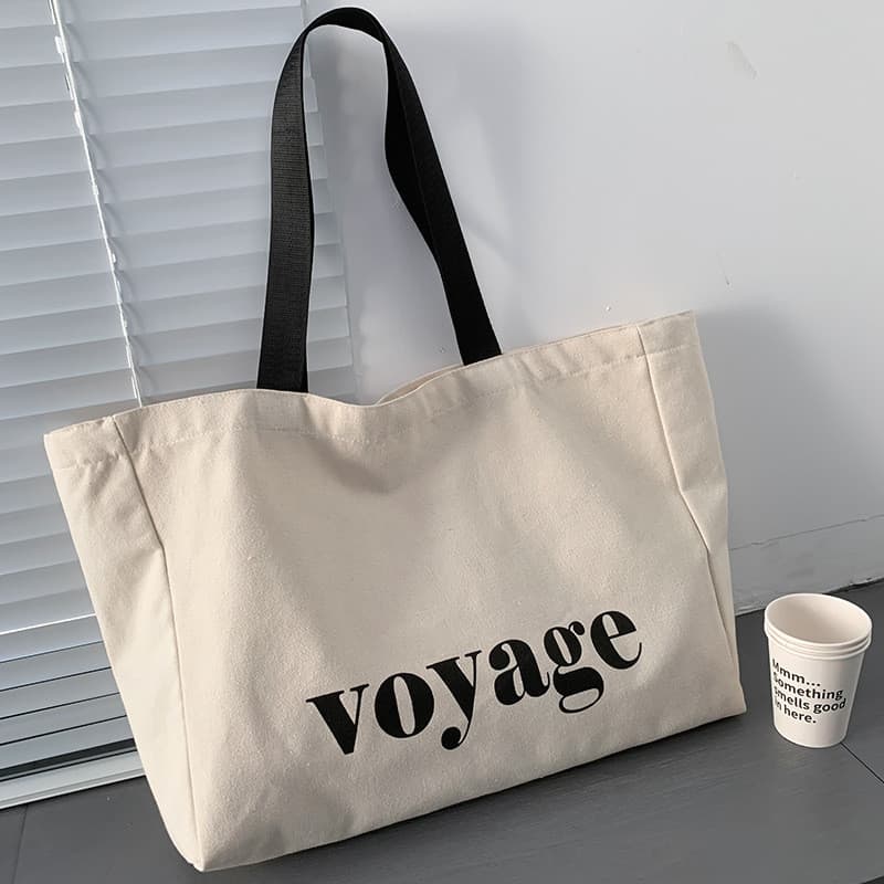Grande capacidade de viagem simples carta Yoga mamãe saco de lona de um ombro ins portátil estudante Wear saco de escola
