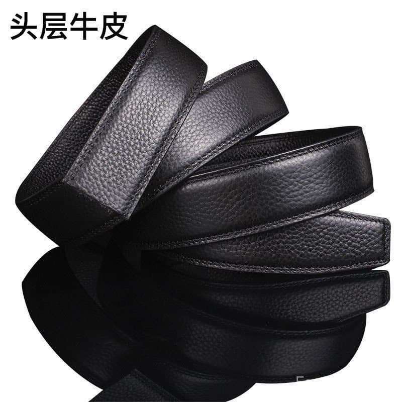 Cinto Automático Masculino MK1J, Cinto de Couro de Vaca de Camada Superior, Cinto Masculino de Couro Genuíno Macio e de
