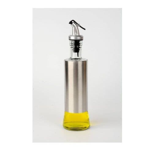 Galhateiro 300ml Azeite Vinagre Óleo em Vidro e Aço Inox com Bico Dosador Antivazamento