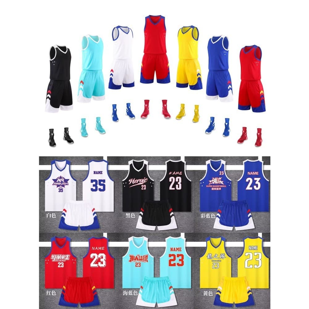 Camisa de basquete terno masculino competição americana treinamento novo estilo estudante esportes colete crianças camis