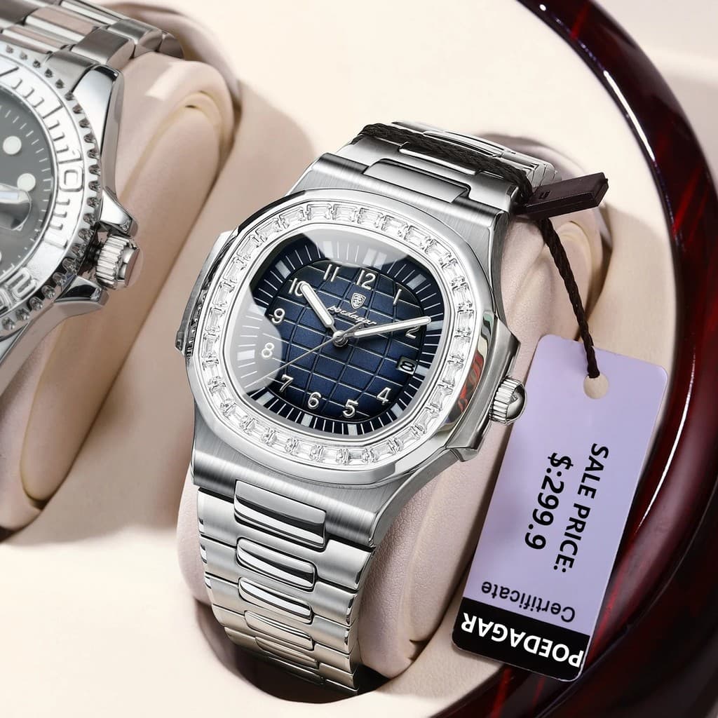 POEDAGAR 925 Hot New Trendy Classic Men Watch Relógios De Quartzo De Aço Inoxidável Relógio Luminoso À Prova D'água Para
