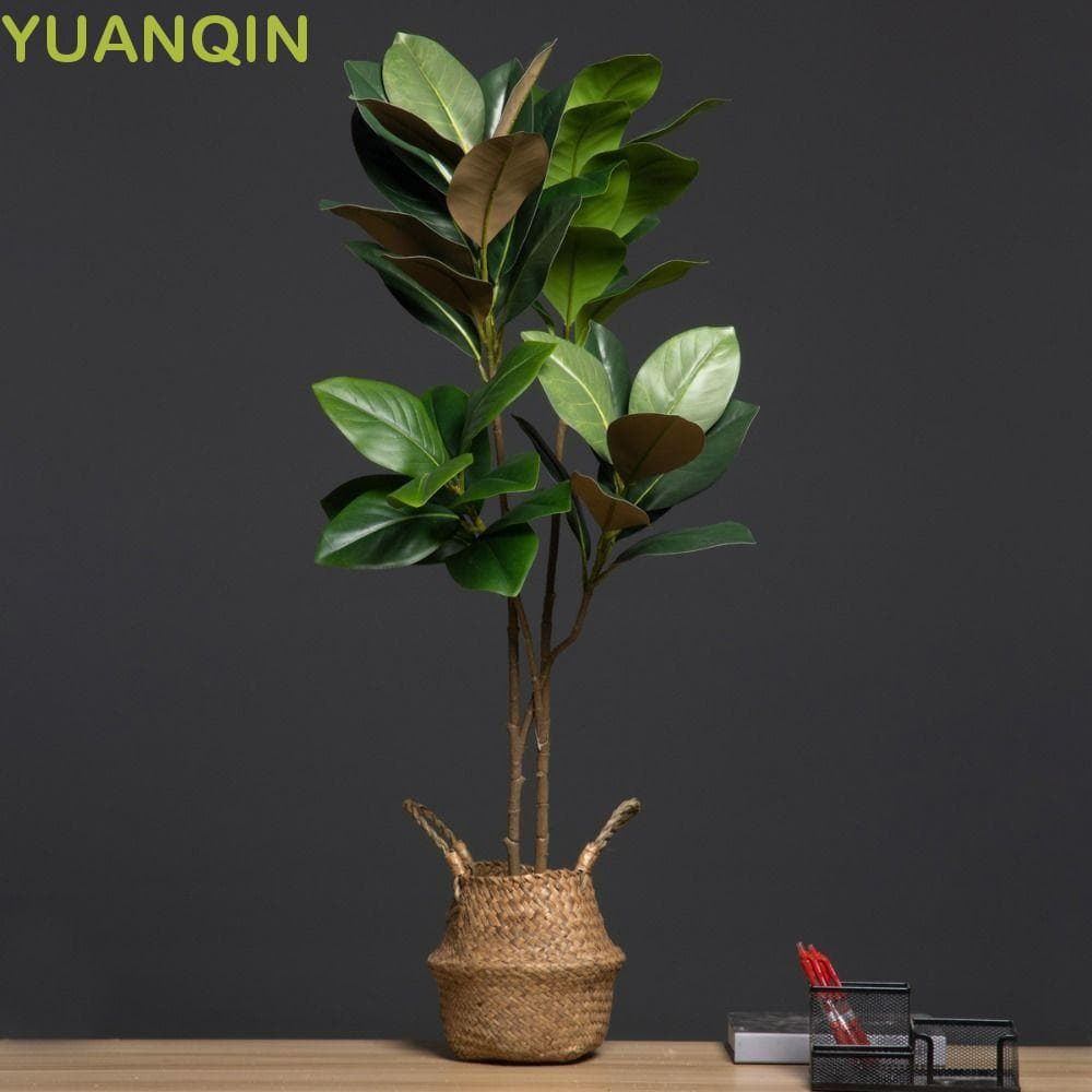 Planta De Magnólia Artificial YUANQINZT , 2 Garfos Grande Ramo De Árvore Simulada , Plantas Artificiais De 110 Cm