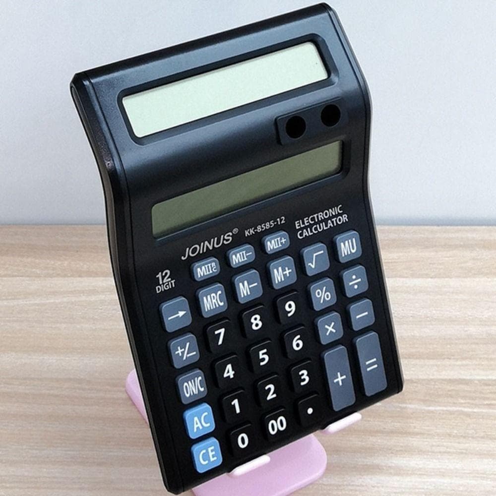 Calculadora De 12 Dígitos , Mecânica De Tela Grande De Papelaria Financeira Prática
