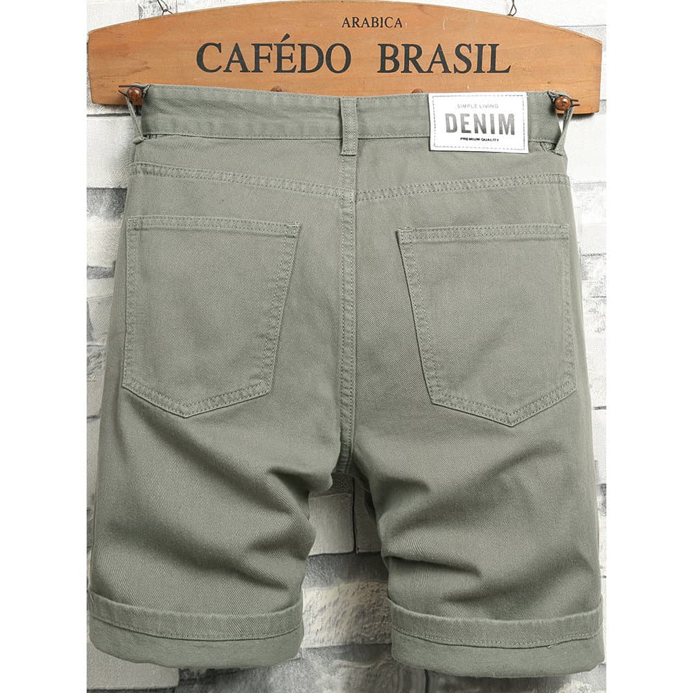 2026 novo estilo Shorts Jeans masculinos verão fino calças de cinco pontos Street Wear masculino verão cortado Jeans mas