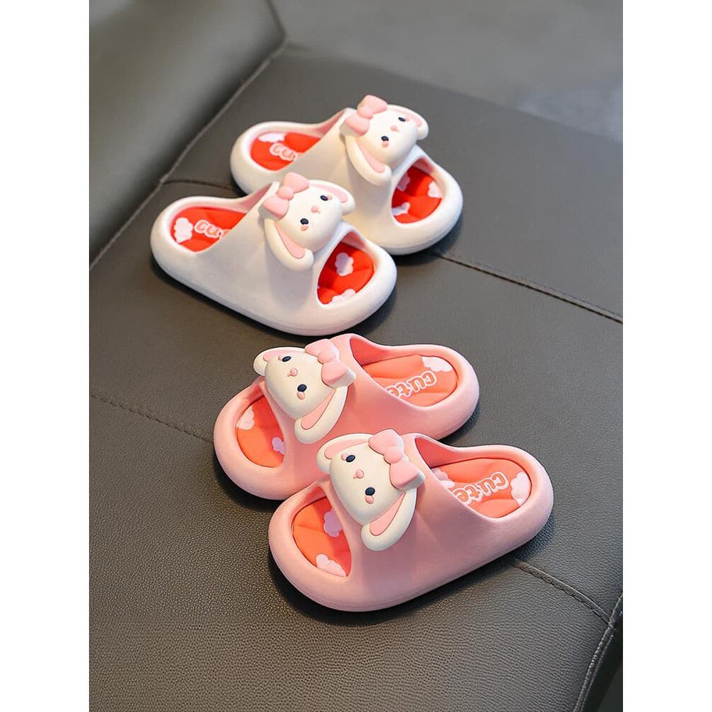 Crianças chinelos verão novo estilo merda-piso antiderrapante banho interior sola macia meninas princesa bebê sandália