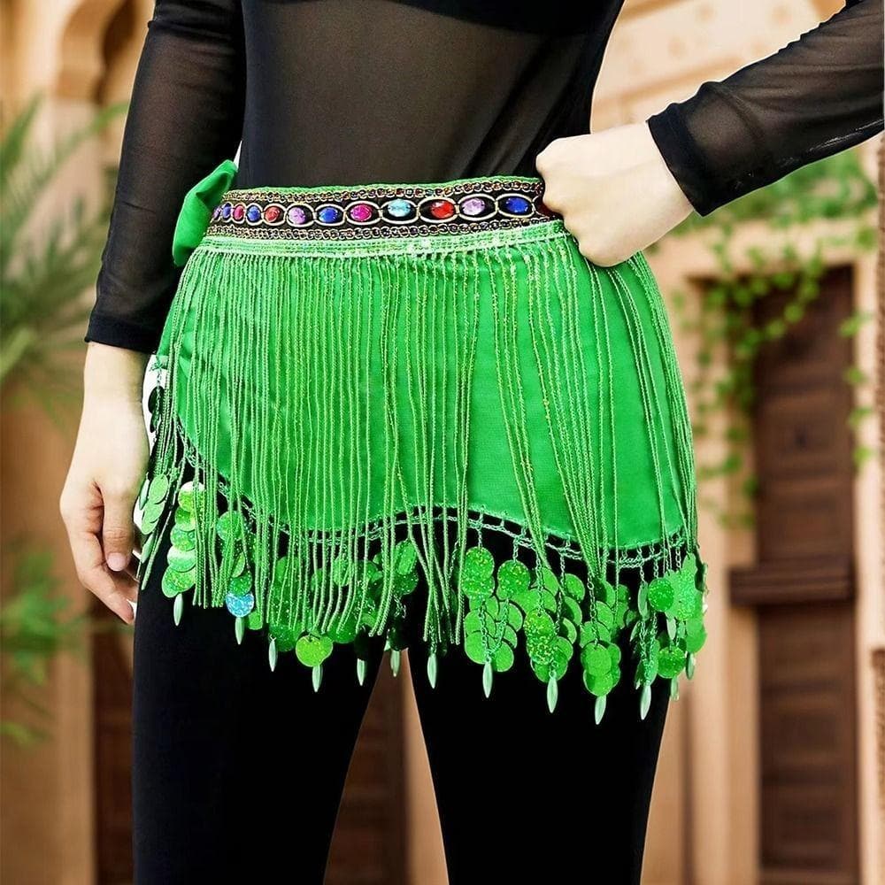 Cinto De Dança , Corrente De Cintura De Lantejoulas Para Do Ventre Com Glitter Criativo , Ajustável De Moedas De