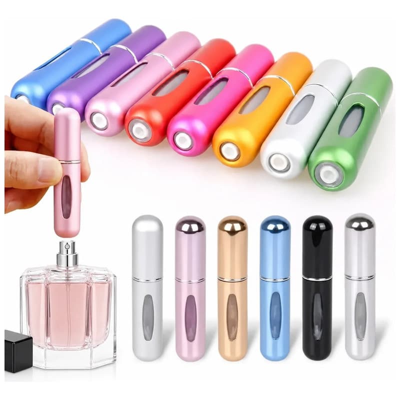 Kit 12 Mini Frascos Porta Perfume Recarregáveis 5ml Spray 12pcs