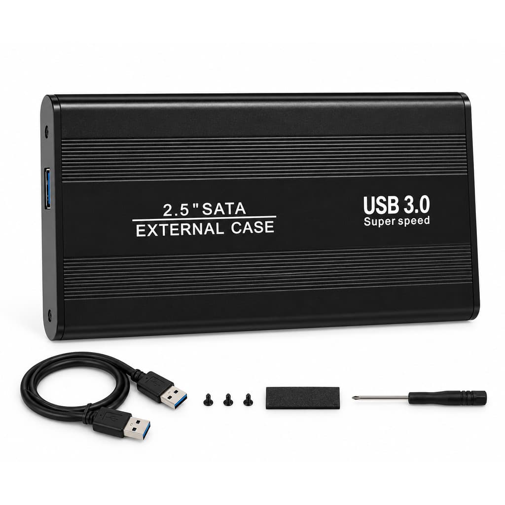 Case Gaveta Slim Para Hd Externo Ssd Sata 2.5 Usb 2.0 3.0 Compatível Ps4 Xbox Notebook Pc Tv