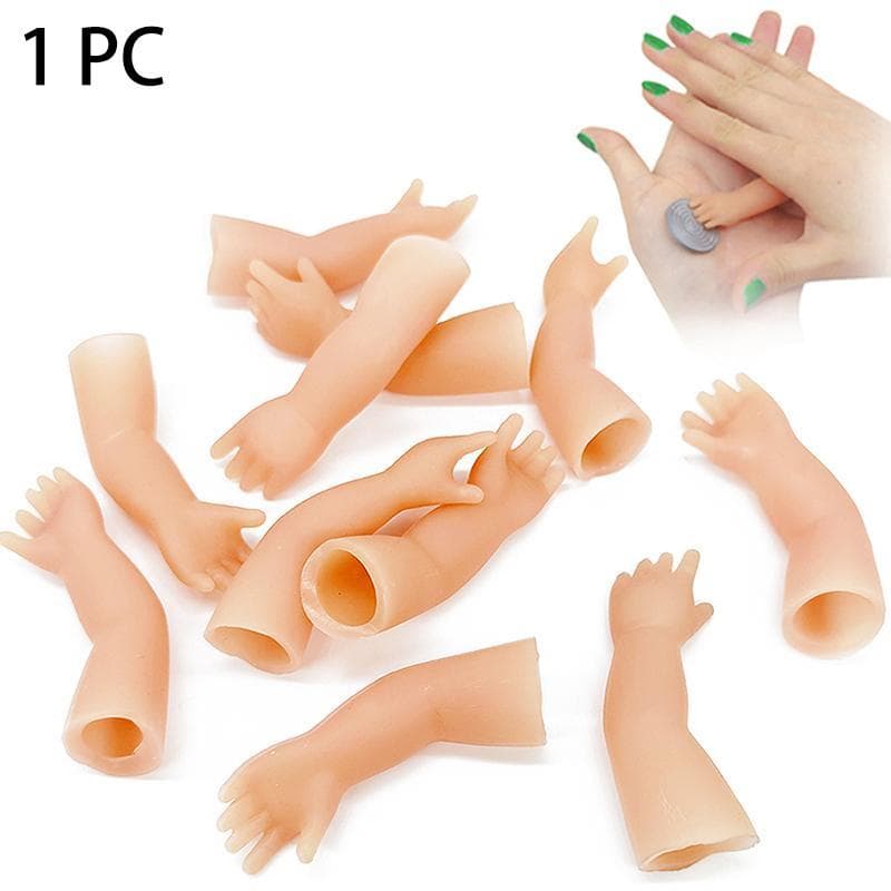 Silicone Macio Pequena Mão Mágica Prop Crianças Novidade Desaparecendo Moeda Brinquedo
