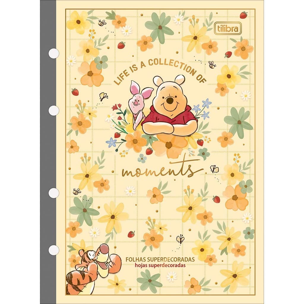 REFIL FICHARIO UNIVERSITARIO 80F POOH TILIBRA