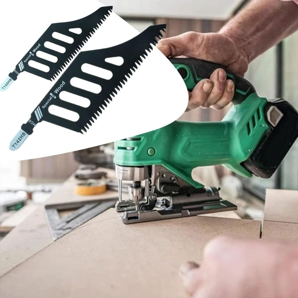 2 Lâminas Serra Tico-tico Avançada Novo Modelo Marcenaria Móvel Encaixe Tipo T 80 Mm Carbono