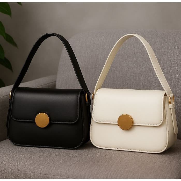 Bolsa Feminina de Ombro Kit 2 Unidade Bolsa Elegant Metal Bola Versatil Alça Ajusatavel Varias Cores