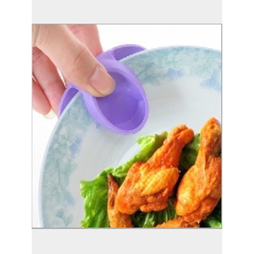 Silicone anti queimadura Luva térmica cozinha Luvas de forno Cozinha Silicone isolamento térmico dedo capa engrossado re