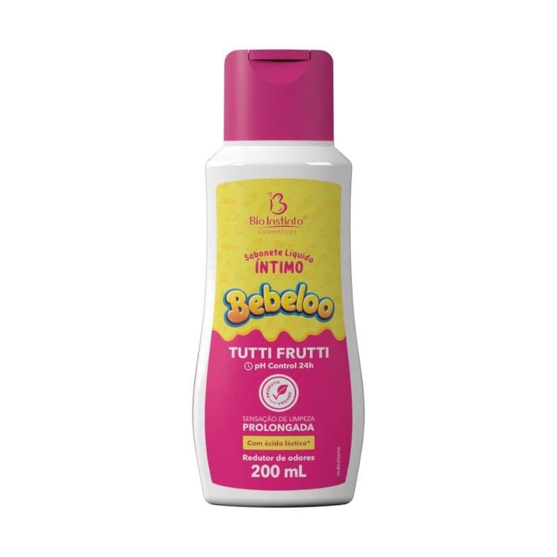 Sabonete Liquido Intimo Bebeloo Tutti Frutti Bio Instinto 200ml Redutor De Odores