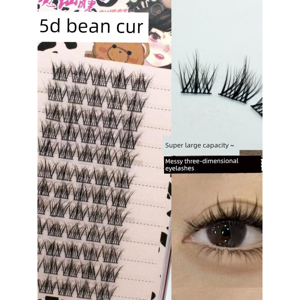 | 【cílios com cola e pinça】 | cílios tufinho gatinho cílios tufinho fox eyes ✫Cílios de fada mágica vison veludo preguiç
