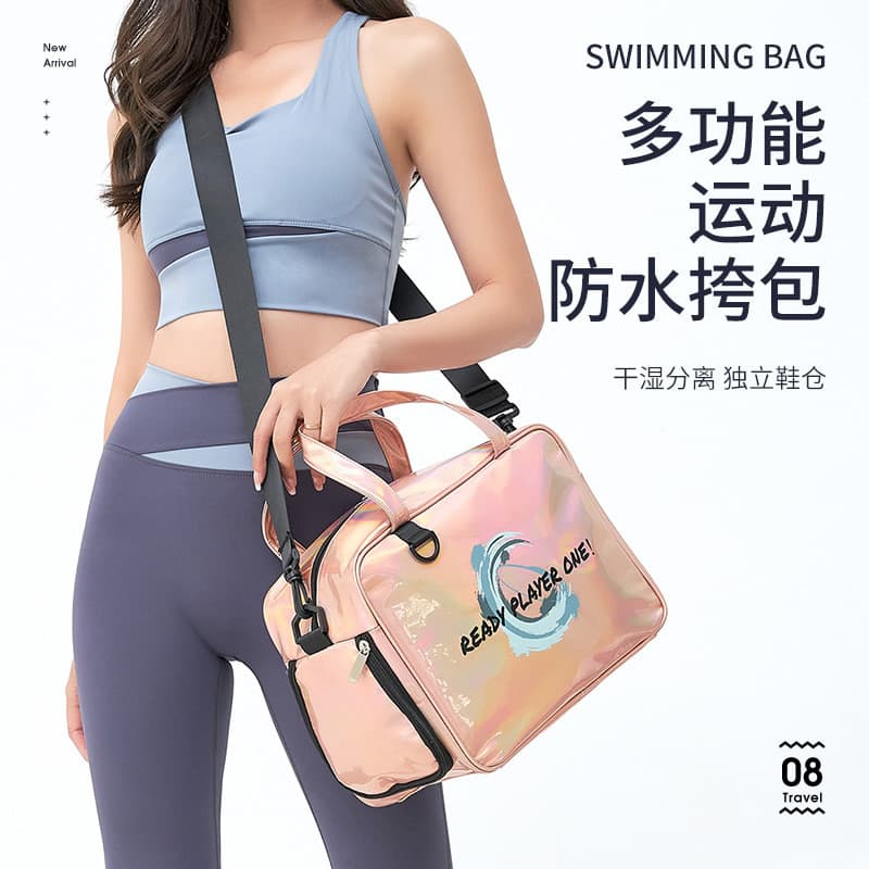 Saco de ginásio seco molhado separação masculino mensageiro saco de esportes feminino ao ar livre à prova dwaterproof ág