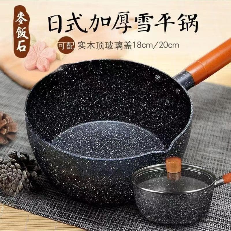 Panela de neve estilo japonês pote de leite do bebê antiaderente pote de suplemento alimentar do bebê pote de macarrão i