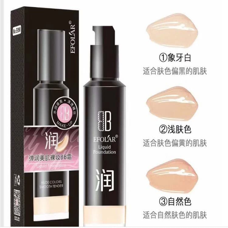 Evelyn pele elástica nude maquiagem BB creme um aplicar corretivo de maquiagem iluminar a pele Natural nude maquiagem is
