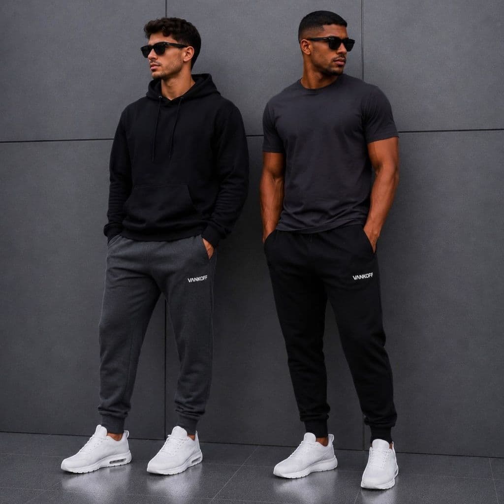 Calça Moletom Masculina 100% Algodão Vankoff Com Bolso Lateral – Cintura Elástica
