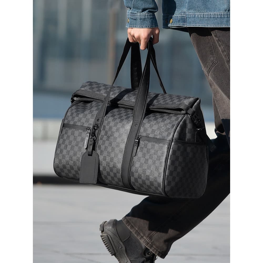 Bolsa de ginástica masculina presbiopia bolsa de viagem de grande capacidade separação seca e molhada bolsa de viagem de